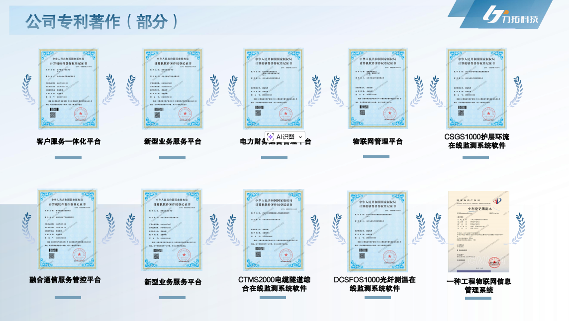 公司专利著作（部分）